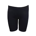 Ladies Black Cotton Spandex Comfort Biker Short Style