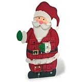 Wooden Father Christmas Advent Calendar