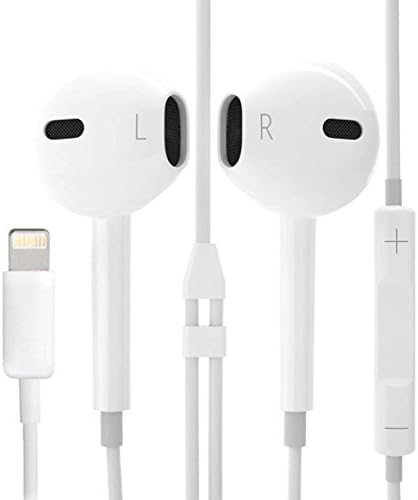 Caeze 8 Pins Lightning Earphone Wired Headset Earbuds Volume Control for The New iPhone 7 iphone 6/6S Plus with lightning connector