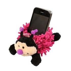 Aroma Home - AHPH24-0002 - Porte Telephone - Peluche Frisouille - Purple Bug