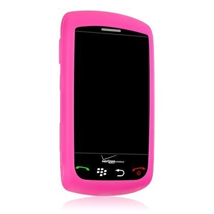 Blackberry 9500 9530 Storm Thunder Premium Hot Pink Magenta Silicone Skin Cover Case