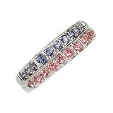 18ct White Gold Iolite Tourmaline Ring