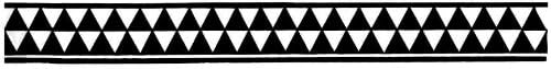 Hawaiian/Polynesian Warrior Geometric Tattoo Bands / 3 Pack