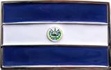 Mens EL SALVADOR FLAG Punk Rock Metal Belt Buckle