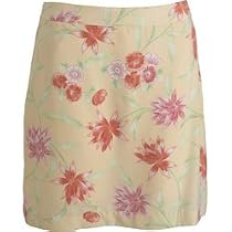 EP Pro 19" Microfiber Floral Print Skort (COLOR: Yellow, WOMENS SIZE:8)