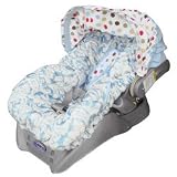 Minky Fleur Sky Infant Car Seat Cover