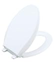 KOHLER K-4636-0 Cachet Quiet-Close Elongated Toilet Seat, White
