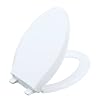 KOHLER K-4636-0 Cachet Quiet-Close Elongated Toilet Seat, White