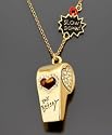 Betsey Johnson Whistle Necklace