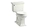 Kohler K-3817-NY Memoirs Comfort Height Two Piece Elongated 1.28 gpf Toilet with Stately Design, Dune