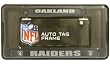 Oakland Raiders Chrome Black License Plate Frame