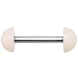 Natural NO-C-UM Barbell Tongue Ring
