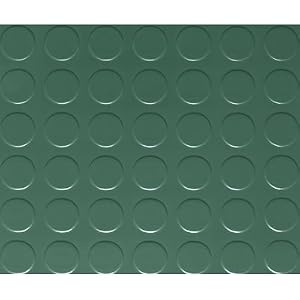 G-Floor Garage Shop Floor Coverings - 8ft. x 22ft., Coin Design, Forest Green, Model# GF75CN822FG by Better Life Technology