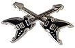 Double Electric Guitar Metal Belt Buckle