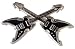 Double Electric Guitar Metal Belt Buckle