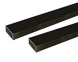 アルミ形材 ｱﾙﾐ角ﾊﾟｲﾌﾟ 2m 2.0x30x70mm ﾌﾞﾛﾝｽﾞ 2本組　　安田