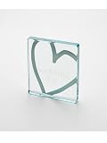Spaceform Miniature Glass Token Wedding Day Hearts