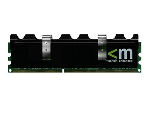 Mushkin 991580 2GB XP2-6400 DDR2-800 Cas 4 4-4-4-12 2.0-2.1Volts Memory (Black)