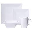 Square Lines 16-pc. Dinnerware Set - White
