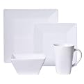 Square Lines 16-pc. Dinnerware Set - White