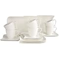 Creatable 18512 Ocean Kaffeeservice 18 teilig, Porzellan wei�