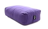 Milliard Rectangular Yoga Bolster, Purple 60x30x15cm.