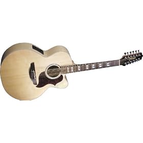 Takamine EG523SC12 12-String Acoustic-Electric Guitar, Black