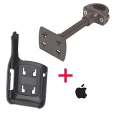3GHF2 - Fahrrad / Motorrad / Roller Halter Halterung f�r Apple iPhone 3G 3 G 8GB / 16GB flexibel begsamer Schwanenhals + Apple Aufkleber