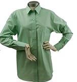 Foxcroft Wrinkle Free Solid Shirt, Basic Fit, Herbal Green, Misses Sizes 4-18