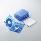 ELECOM Blu-rayディスクケース(2枚収納タイプ、5枚セット) クリアブルー CCD-BLU205CBU