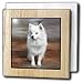 American Eskimo Toy Dog - 6 Inch Tile Napkin Holder