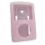 Silicone Skin Case w/ Belt Clip for Sandisk Sansa Fuze, Pink