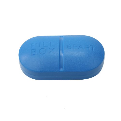 Portable Travel 6-Slot Medical Pill Box Holder Medicine Case Drug Storage New
