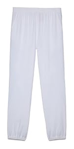 Fila Men's Basketball Warm-Up Logo Pants WHITE LRG