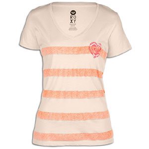Roxy Salt and Pepper V-Neck S/S T-Shirt - Women