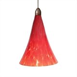 IMAGE OF Belle One Light LED Pendant in Bronze Shade Color: Opal, Mounting Type: Monopoint