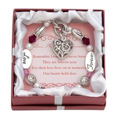 Clearly Charming Love, Remember, Forever Silver & Crystal Expressively Yours Bracelet by 
