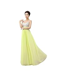 Crystal Backless Pleated Beaded Polyester/Viscose Evening Dress 