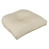 Arlee Faux Leather Metro Non Slip Chair Pads, Set of 4, Natural by ARLEE HOME FASHIONS
