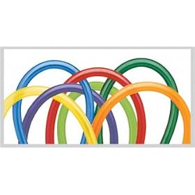 260q Modelling Balloons - Carnival Assortment x 100