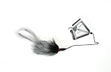 Rabbit Hair Buzzbaits - Black Silver 1/4 oz.