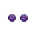 14k Gold Children's Genuine 3mm Amethyst title=