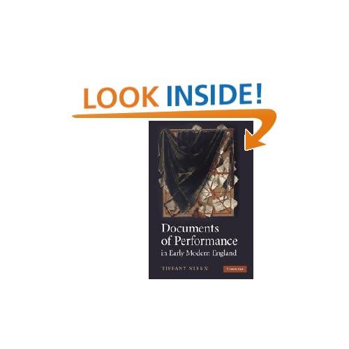 Documents of Performance in Early Modern England