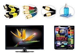 LG 37LH40 HDTV + High-performance HDTV Hook-up & Maintenance Kit