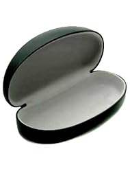 Black Clamshell Glasses Case by Luxury Divas