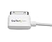 StarTech.com 1m (3 ft) Right Angle Apple® 30-pin Dock Connector to USB Cable for iPhone iPod iPad with Stepped Connector - Charge and Sync