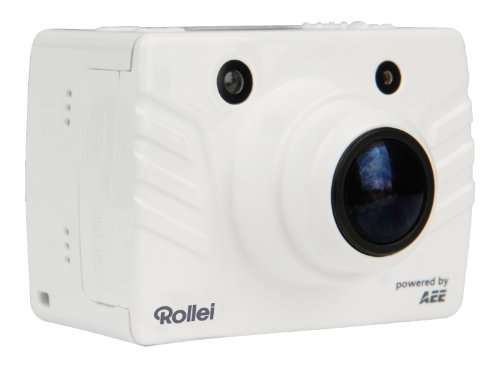 Rollei Bullet 4S Full-HD Camcorder (8 Megapixel, 3,5 cm (1,4 Zoll) TFT-Display, 175 Grad Weitwinkel-Objektiv, HDMI, USB) inkl. 4GB SD-Karte, Unterwassergehäuse, Fernbedienung weiß