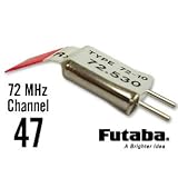 Futaba Channel 47 72MHz FM Dual Conversion Radio Receiver Crystal RX Xtals by Futaba