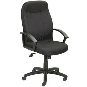 Boss High Back Fabric Chair, Black