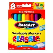 Childrens Toyshop  Toys : RAI3001 - Broadline Markers, Washable, Nontoxic, 8/BX, Assorted